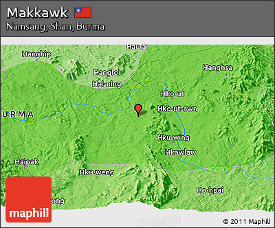 Political Panoramic Map of Makkawk