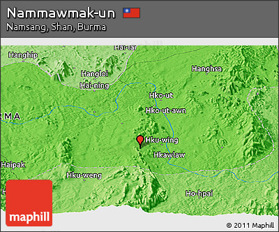 Political Panoramic Map of Nammawmak-un