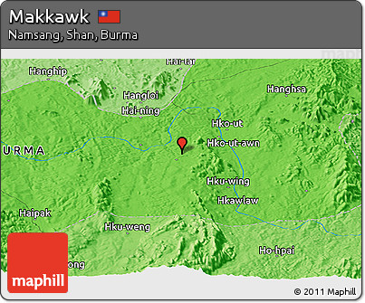 Political Panoramic Map of Makkawk