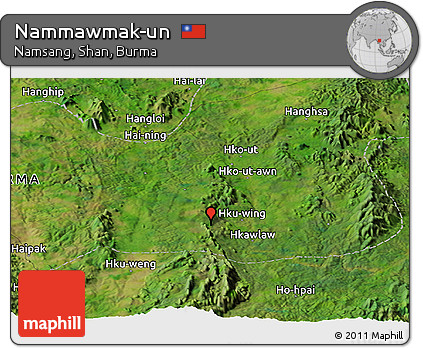 Satellite Panoramic Map of Nammawmak-un