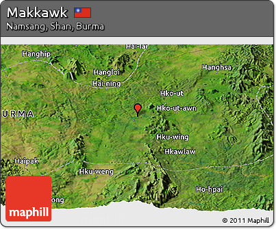 Satellite Panoramic Map of Makkawk