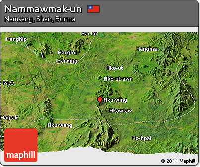 Satellite Panoramic Map of Nammawmak-un