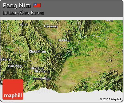Satellite Panoramic Map of Pang Nim