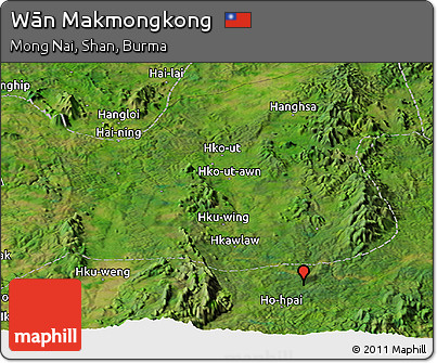 Satellite Panoramic Map of Wān Makmongkong
