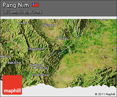Satellite Panoramic Map of Pang Nim