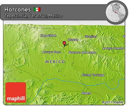 Physical 3D Map of Horcones