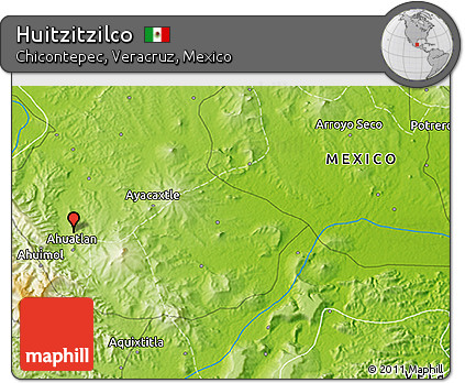 Physical 3D Map of Huitzitzilco