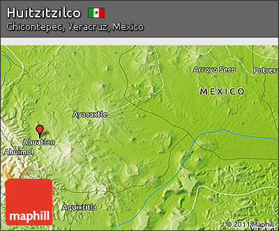 Physical 3D Map of Huitzitzilco