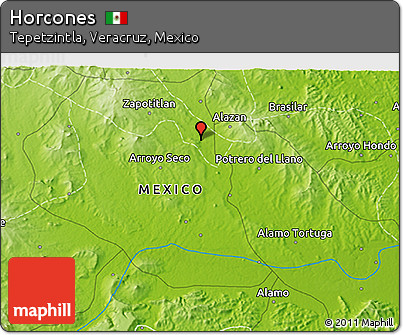 Physical 3D Map of Horcones