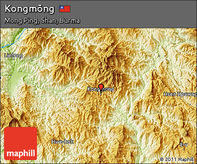 Physical 3D Map of Kongmōng