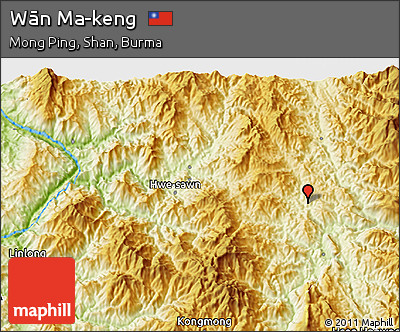 Physical 3D Map of Wān Ma-keng