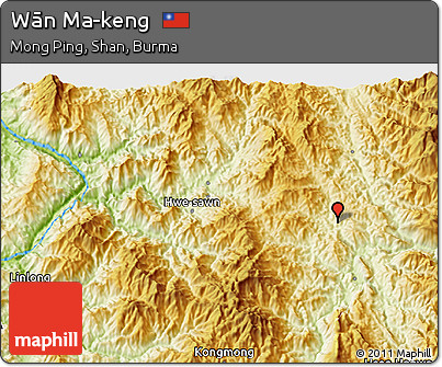 Physical 3D Map of Wān Ma-keng