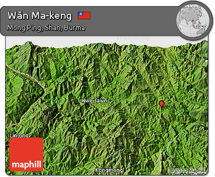 Satellite 3D Map of Wān Ma-keng