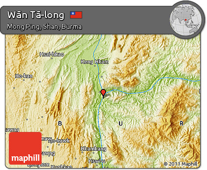 Physical Map of Wān Tā-long