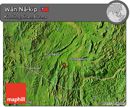 Satellite Map of Wān Nā-kip