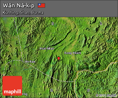 Satellite Map of Wān Nā-kip