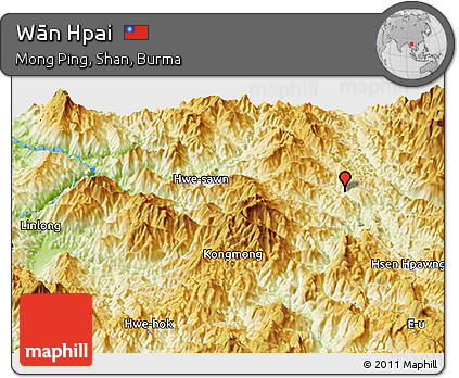 Physical Panoramic Map of Wān Hpai