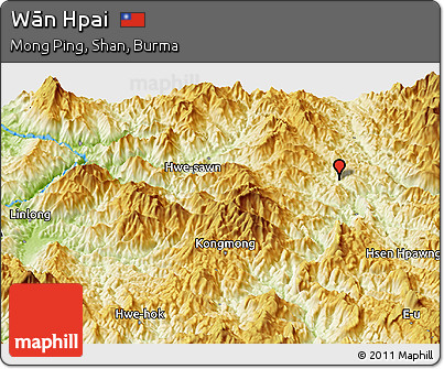 Physical Panoramic Map of Wān Hpai