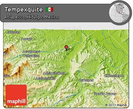 Physical 3D Map of Tempexquite