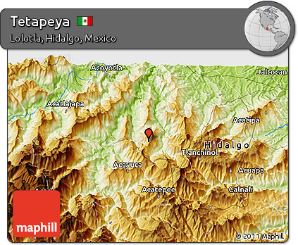 Physical 3D Map of Tetapeya