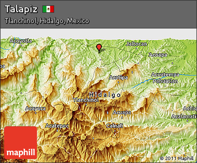 Physical 3D Map of Talapiz