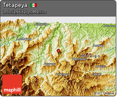 Physical 3D Map of Tetapeya