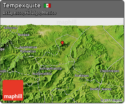 Satellite 3D Map of Tempexquite