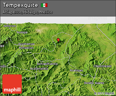 Satellite 3D Map of Tempexquite