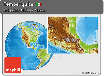 Physical Location Map of Tempexquite