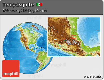 Physical Location Map of Tempexquite