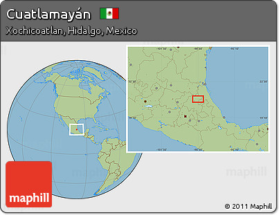 Savanna Style Location Map of Cuatlamayán