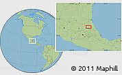 Savanna Style Location Map of Oxpantla