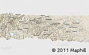 Shaded Relief Panoramic Map of Oxpantla