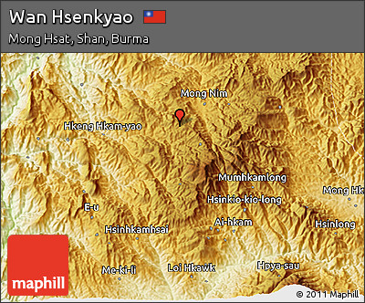 Physical 3D Map of Wan Hsenkyao