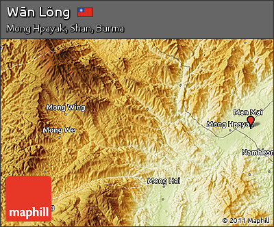 Physical 3D Map of Wān Löng