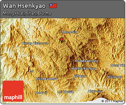 Physical 3D Map of Wan Hsenkyao