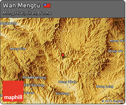 Physical 3D Map of Wan Mengtü