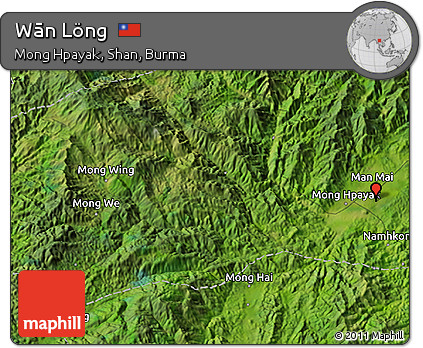 Satellite 3D Map of Wān Löng