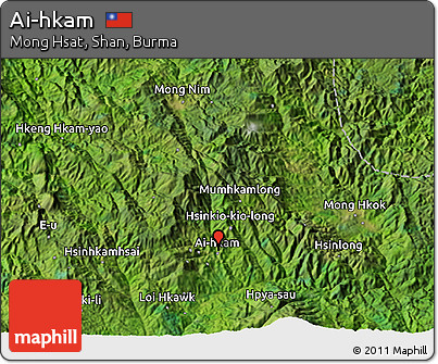 Satellite 3D Map of Ai-hkam
