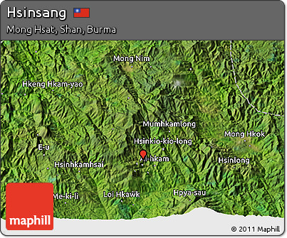 Satellite 3D Map of Hsinsang