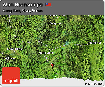 Satellite 3D Map of Wān Hsensumpū