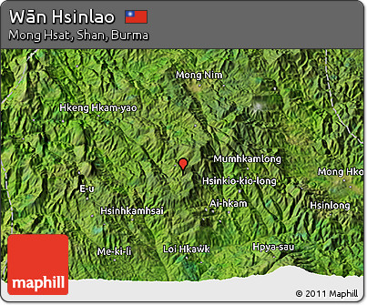 Satellite 3D Map of Wān Hsinlao