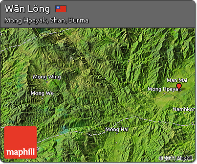 Satellite 3D Map of Wān Löng