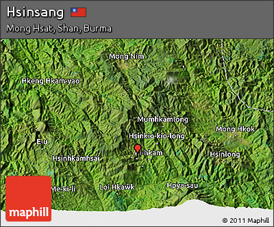 Satellite 3D Map of Hsinsang