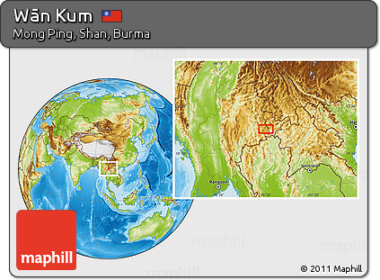 Physical Location Map of Wān Kum