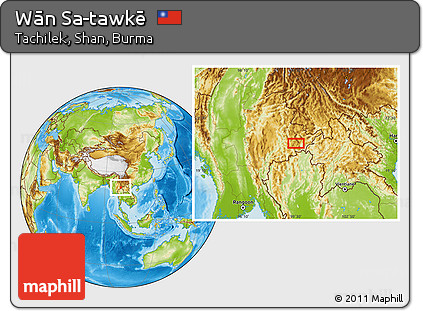 Physical Location Map of Wān Sa-tawkē