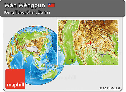 Physical Location Map of Wān Wēngpun