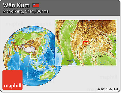 Physical Location Map of Wān Kum
