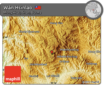 Physical Map of Wān Hsinlao