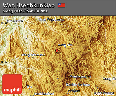 Physical Map of Wan Hsenhkunkiao